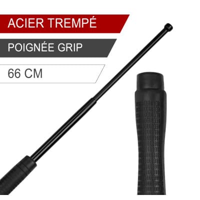 Bâton de défense rigide 65 cm